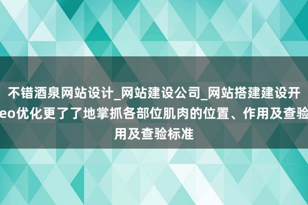 不错酒泉网站设计_网站建设公司_网站搭建建设开发_seo优化更了了地掌抓各部位肌肉的位置、作用及查验标准